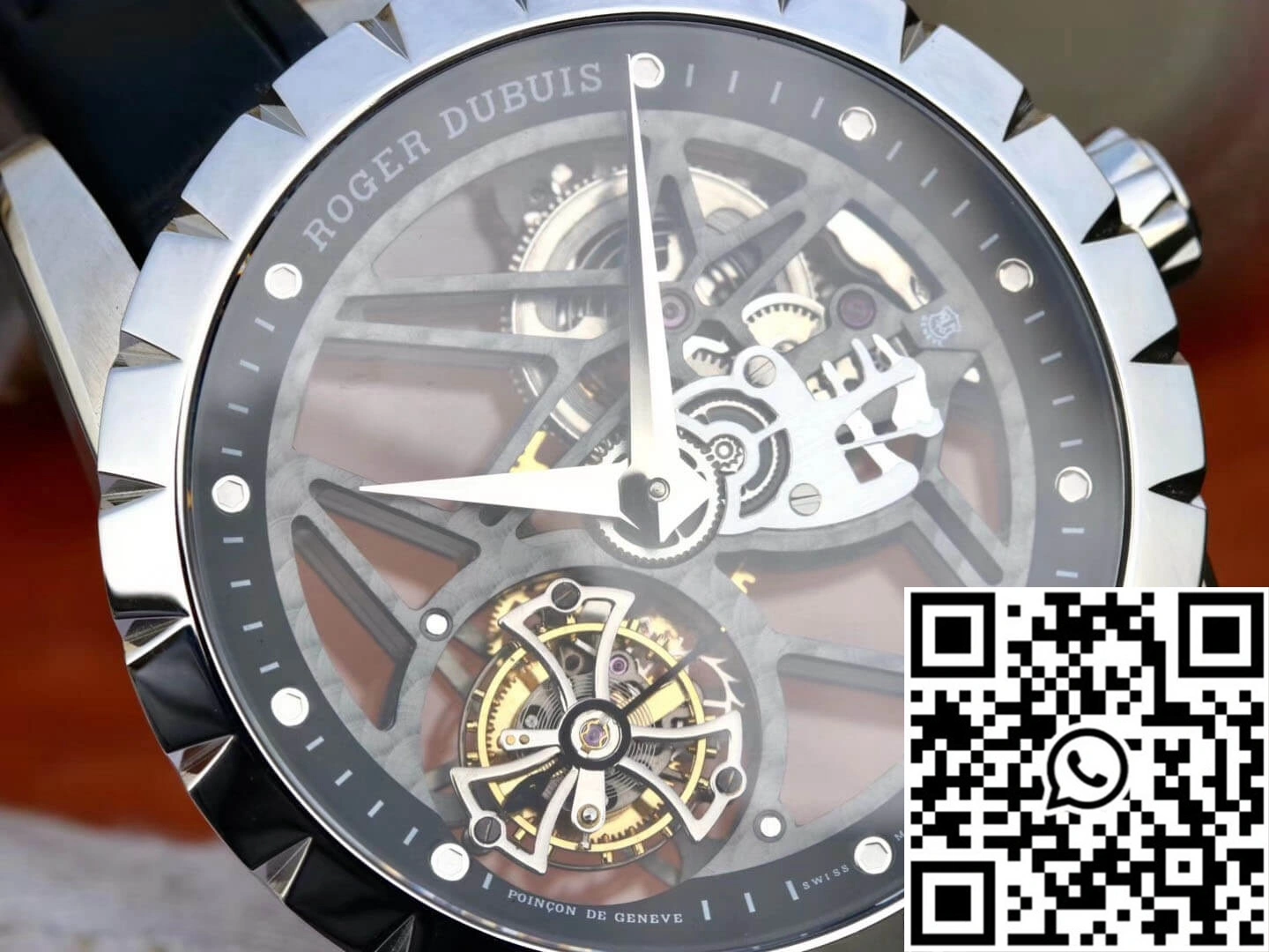 Roger Dubuis Excalibur RDDBEX0393 JB Factory Tourbillon Stainless Steel Case Neat 2539