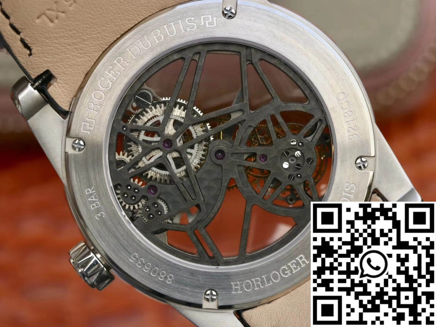 Roger Dubuis Excalibur RDDBEX0393 JB Factory Tourbillon Stainless Steel Case Neat 2539