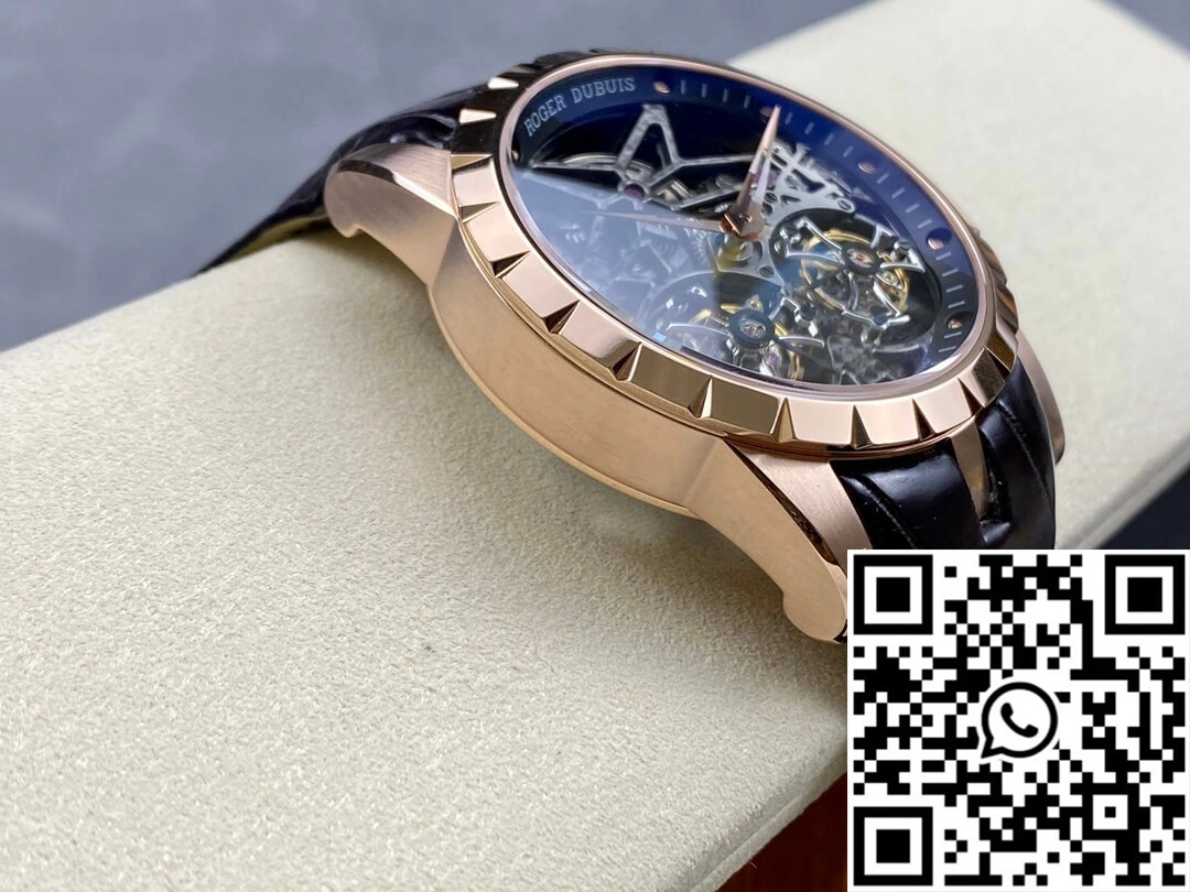 Tailored Roger Dubuis Excalibur RDDBEX0395 YS Factory Rose Gold Double Tourbillon Dial 2530