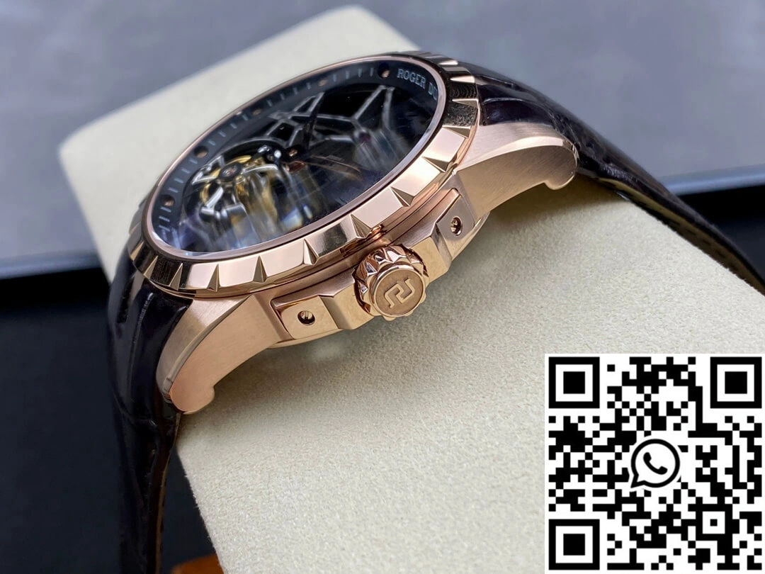 Tailored Roger Dubuis Excalibur RDDBEX0395 YS Factory Rose Gold Double Tourbillon Dial 2530