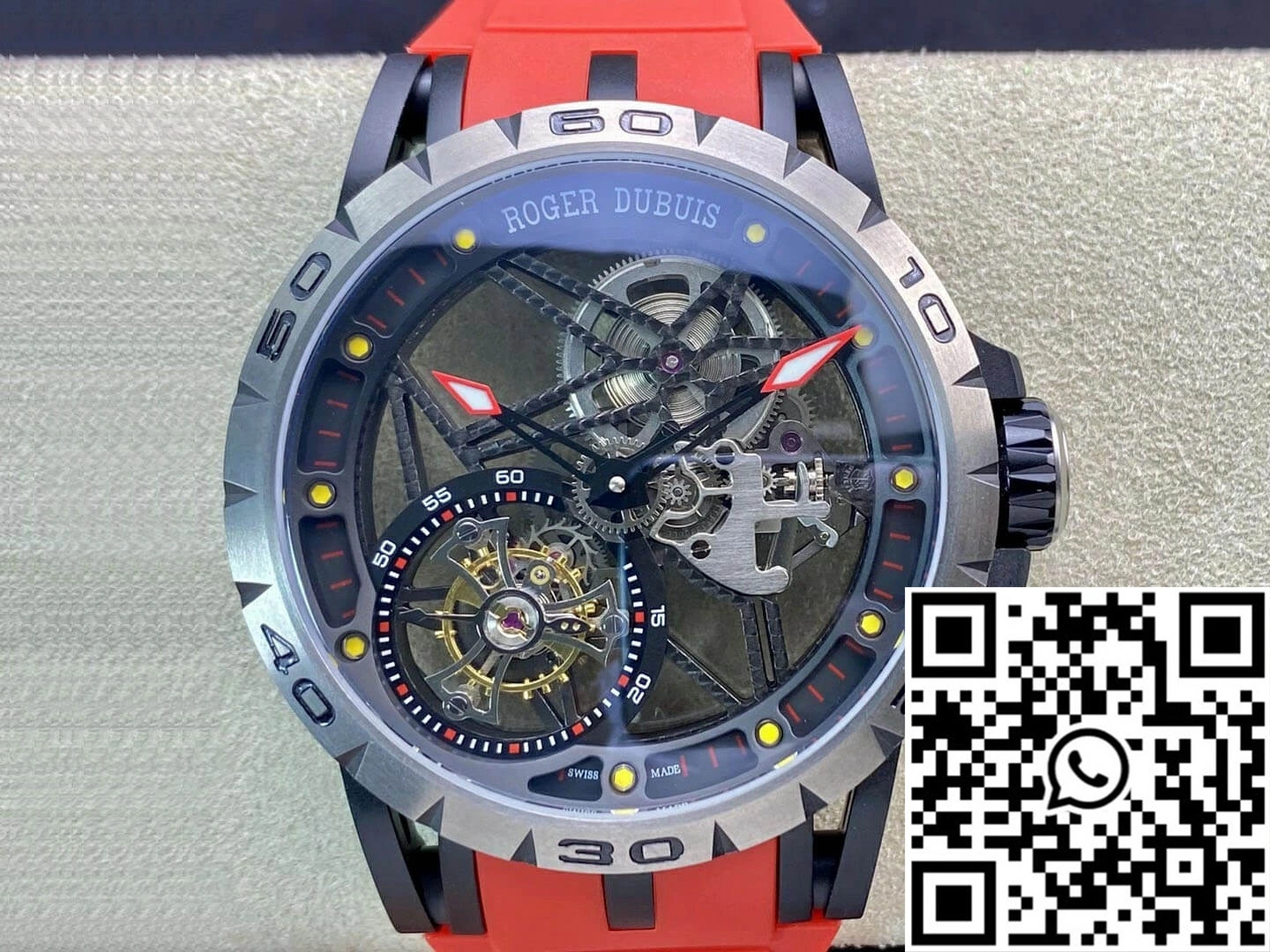 FastDry Roger Dubuis Excalibur RDDBEX0549 BBR Factory Tourbillon Titanium Case 2522