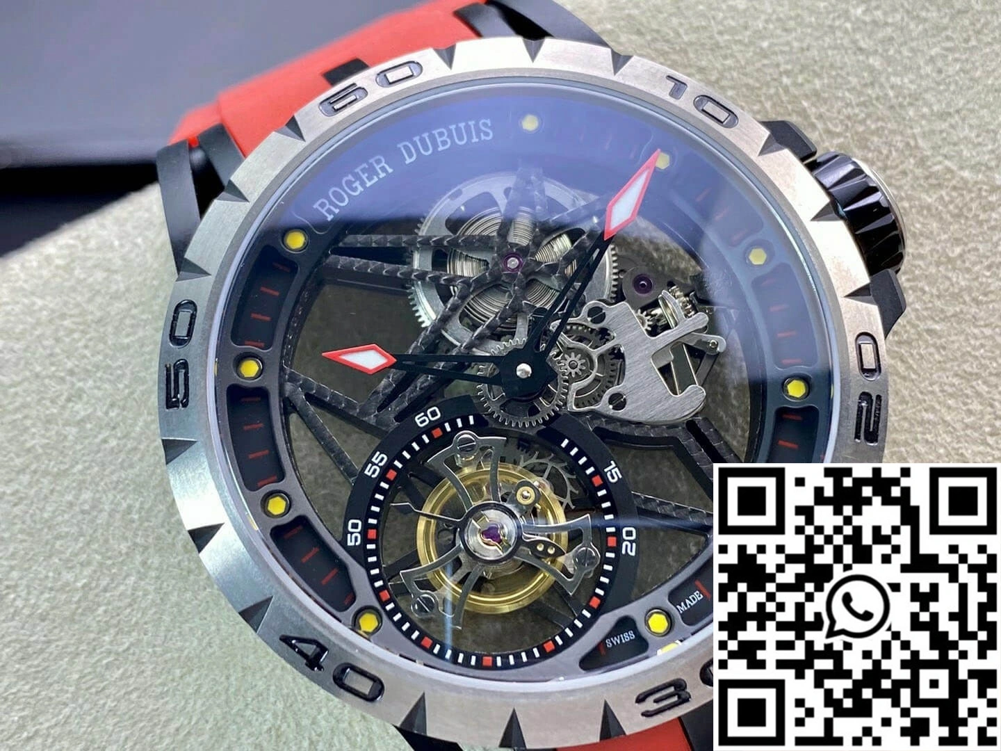 FastDry Roger Dubuis Excalibur RDDBEX0549 BBR Factory Tourbillon Titanium Case 2522