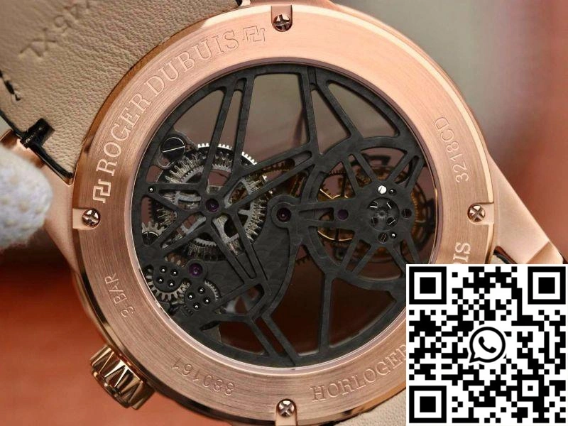 Packable Roger Dubuis Excalibur Skeleton Flying Tourbillon RDDBEX0392 Grey Skeleton Dial 2537
