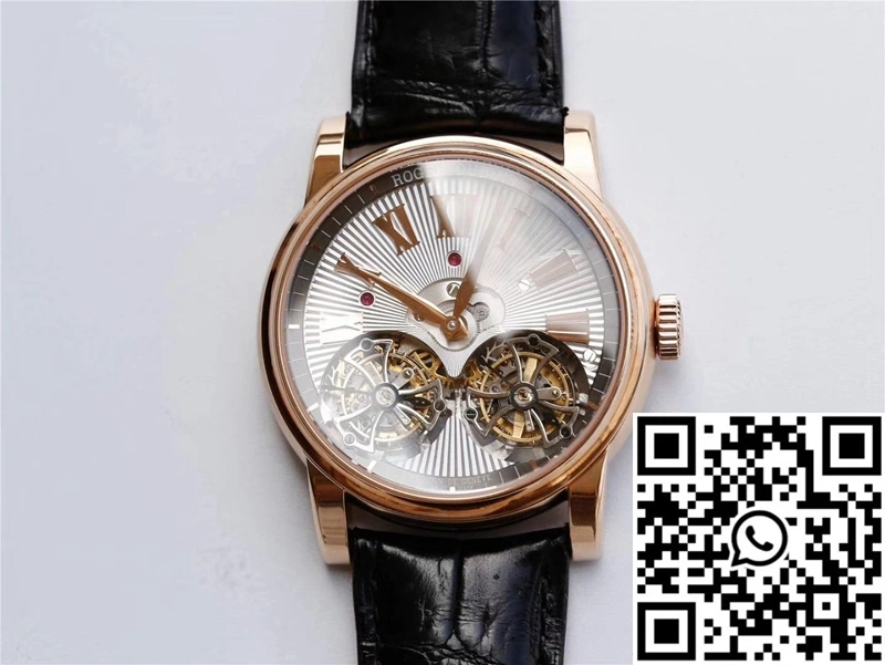 BestValue Roger Dubuis Hommage RDDBHO0562 Double Flying tourbillon JB Factory Silver Dial 2545