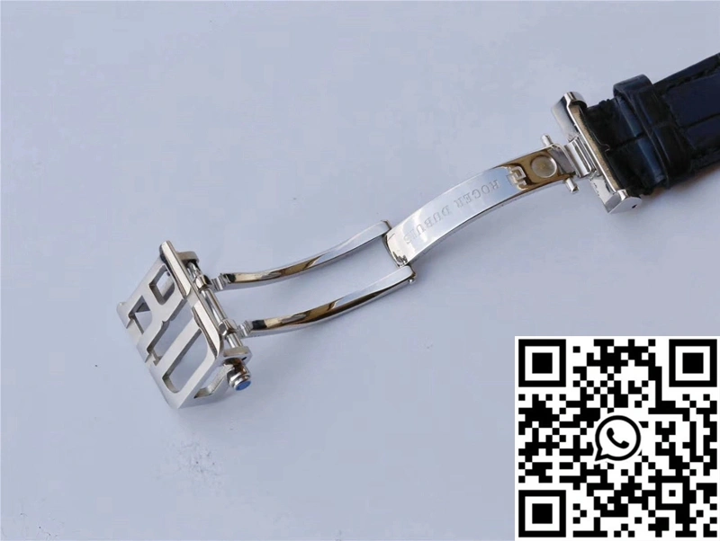 Affordable Roger Dubuis Hommage RDDBHO0562 Double Flying tourbillon JB Factory White Gold Case 2544