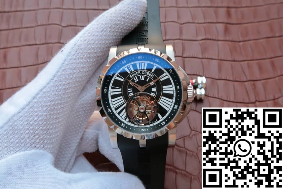 SmartChoice Roger Dubuis Hommage Tourbillon JB Factory Black Dial 2546