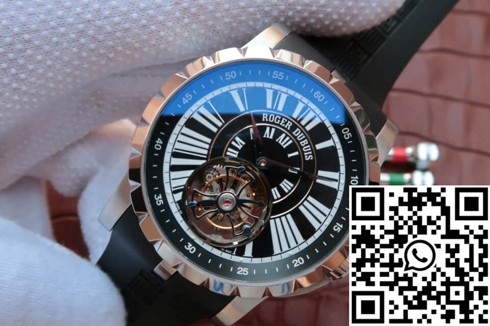 SmartChoice Roger Dubuis Hommage Tourbillon JB Factory Black Dial 2546