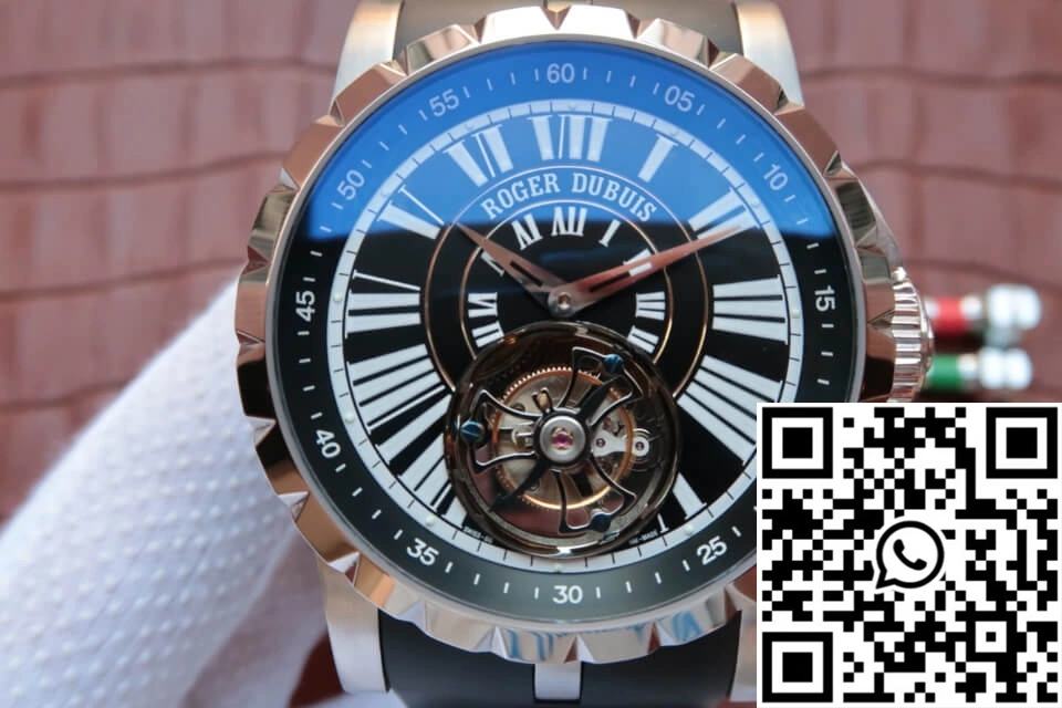 SmartChoice Roger Dubuis Hommage Tourbillon JB Factory Black Dial 2546