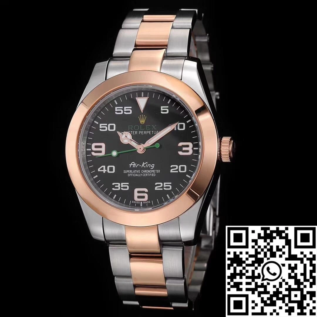 Rolex Air-King 116900 Rose Gold JF Factory Black Dial Youthful 620