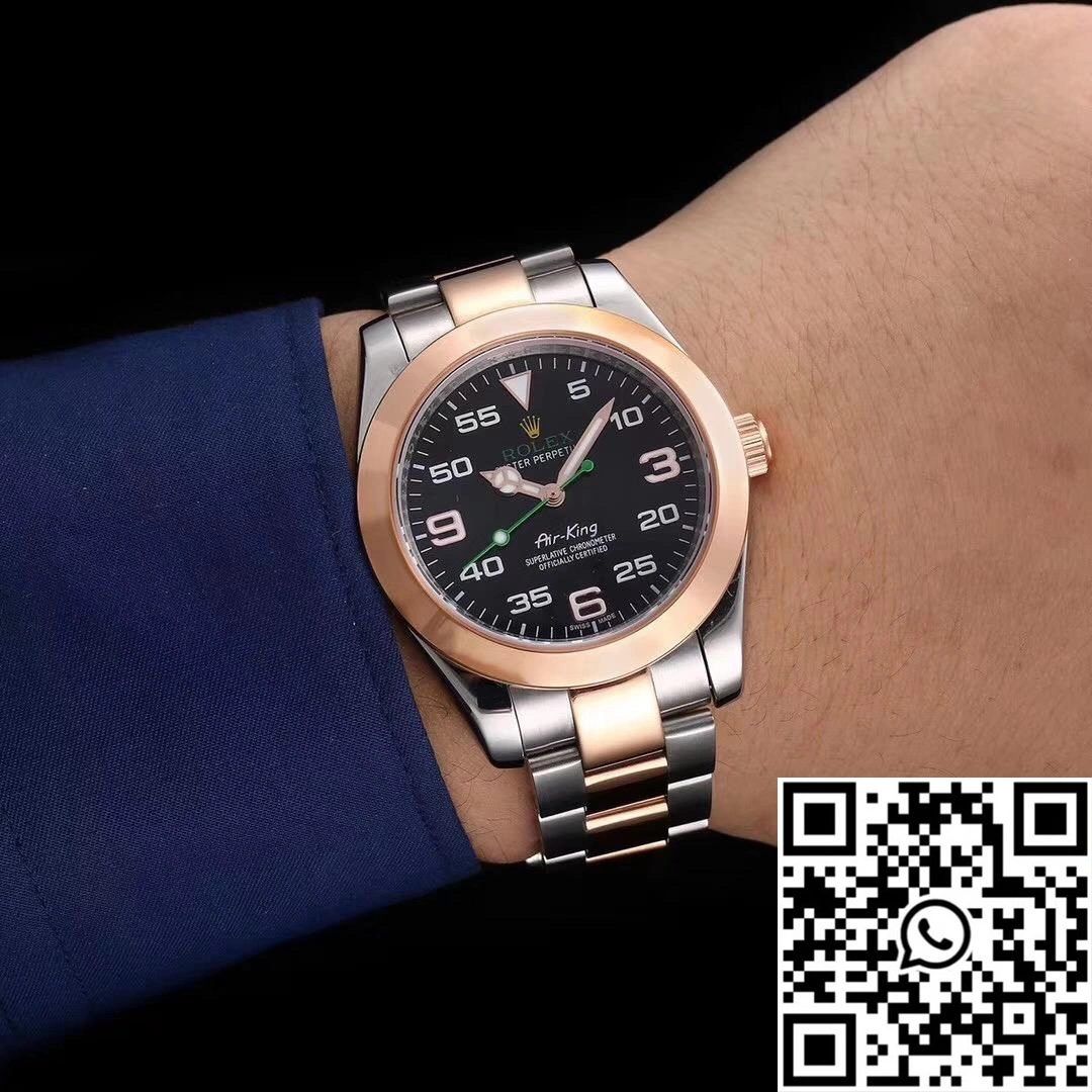 Rolex Air-King 116900 Rose Gold JF Factory Black Dial Youthful 620