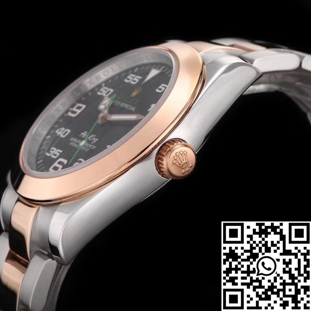 Rolex Air-King 116900 Rose Gold JF Factory Black Dial Youthful 620