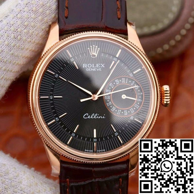 Tailored Rolex Celini Date 50515 MKS Factory 18K Rose Gold Case 628
