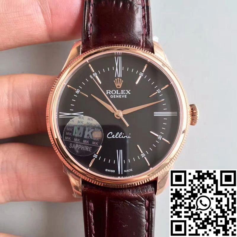 WeatherProof Rolex Cellini 50505 MKS Factory V4 Black Dial 630