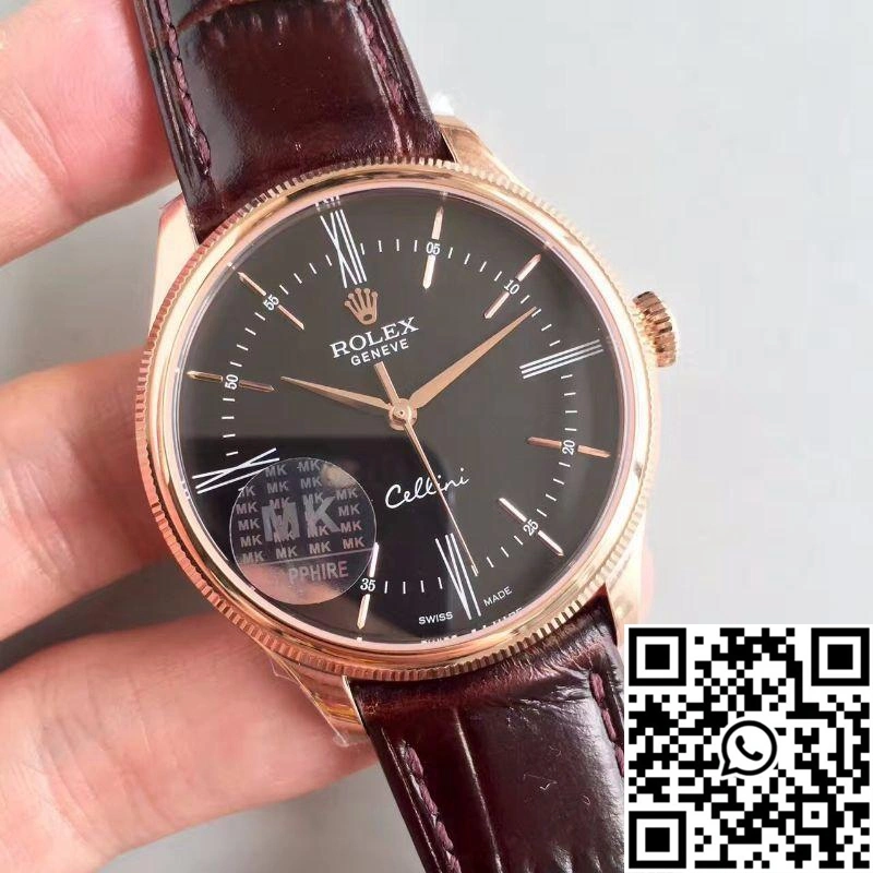 WeatherProof Rolex Cellini 50505 MKS Factory V4 Black Dial 630