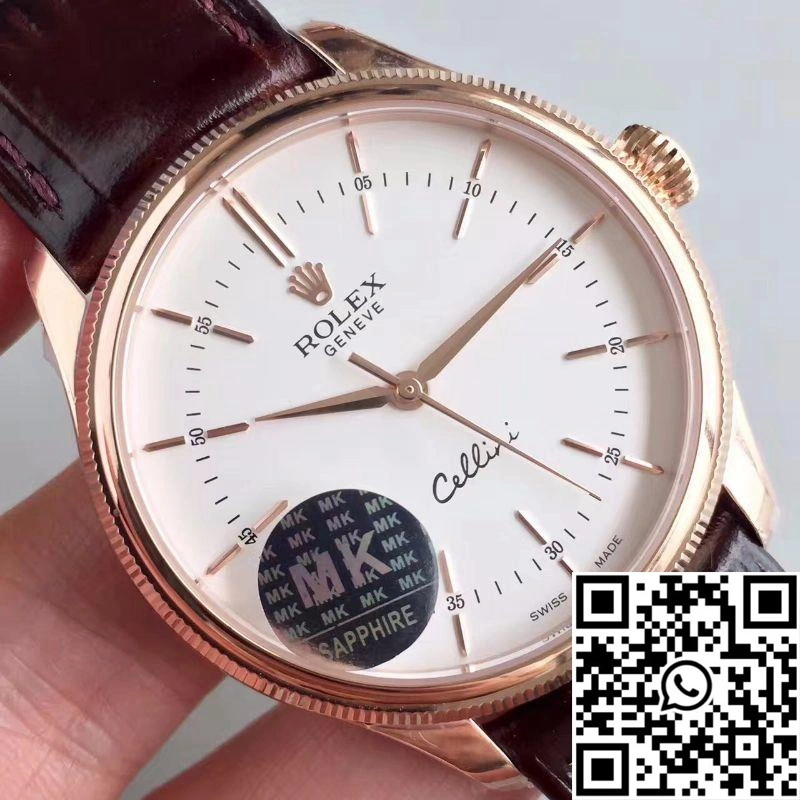SunProtective Rolex Cellini 50505 MKS Factory V4 White Dial 624