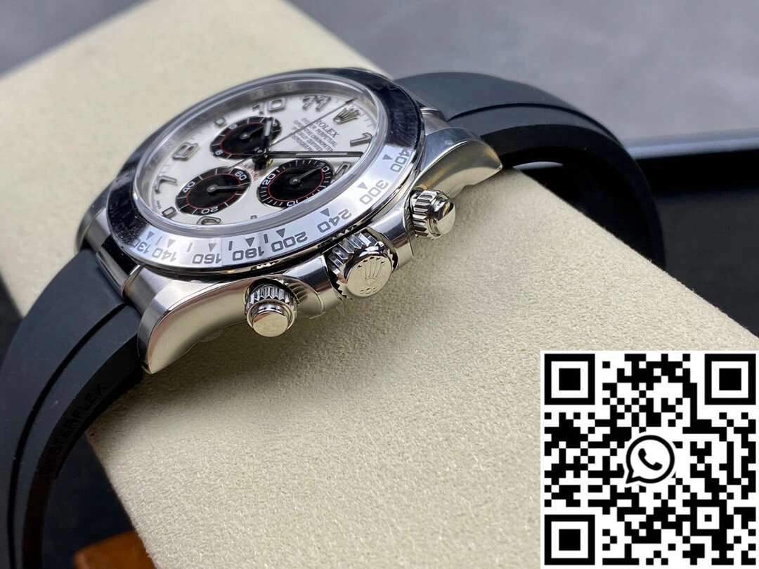 Chic Rolex Cosmograph Daytona 116519 Clean Factory Silvery White Dial 1091