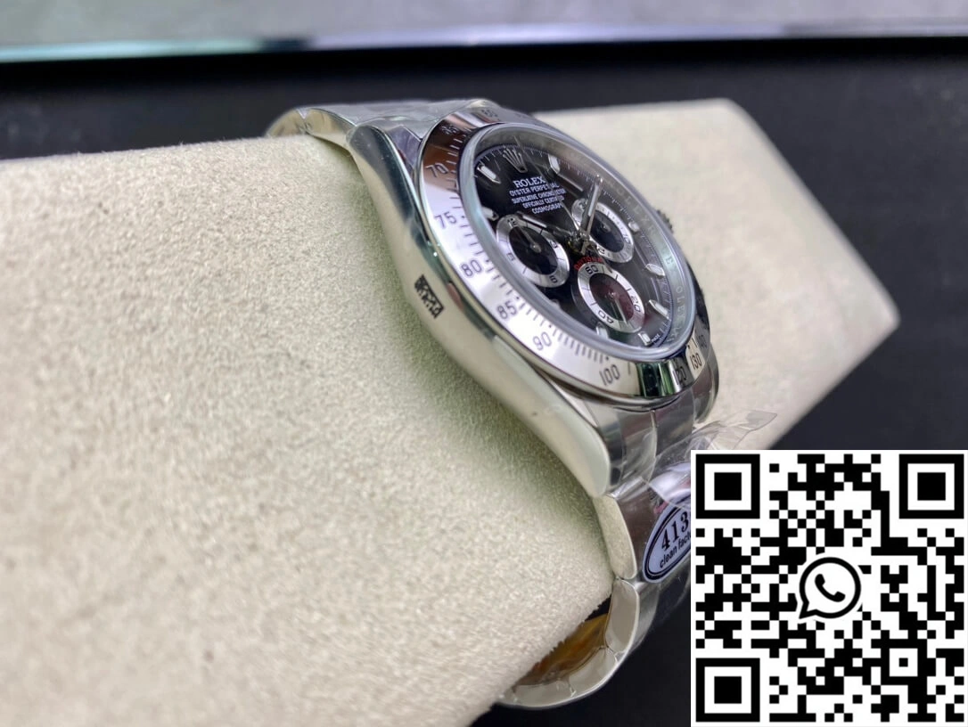 Rolex Cosmograph Daytona 116520 Clean Factory Stainless Steel Bezel MoistureWicking 1056