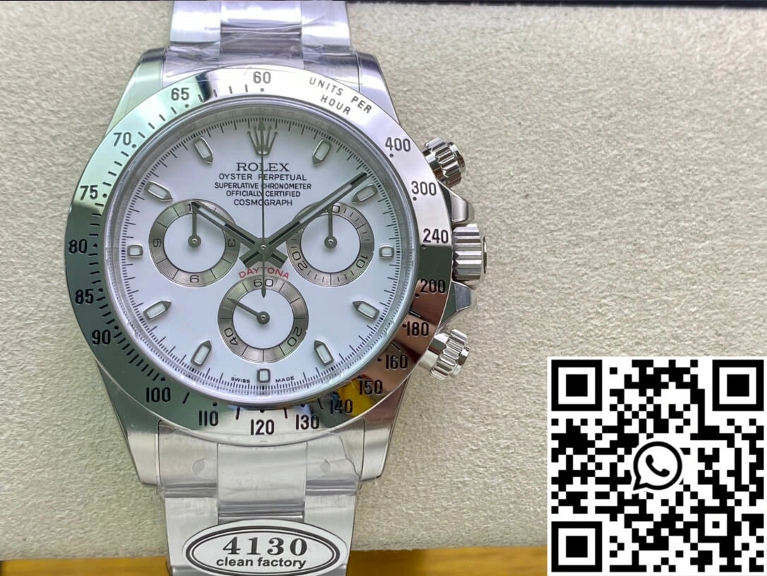 Rolex Cosmograph Daytona 116520LN Clean Factory White Dial SunProtective 1129