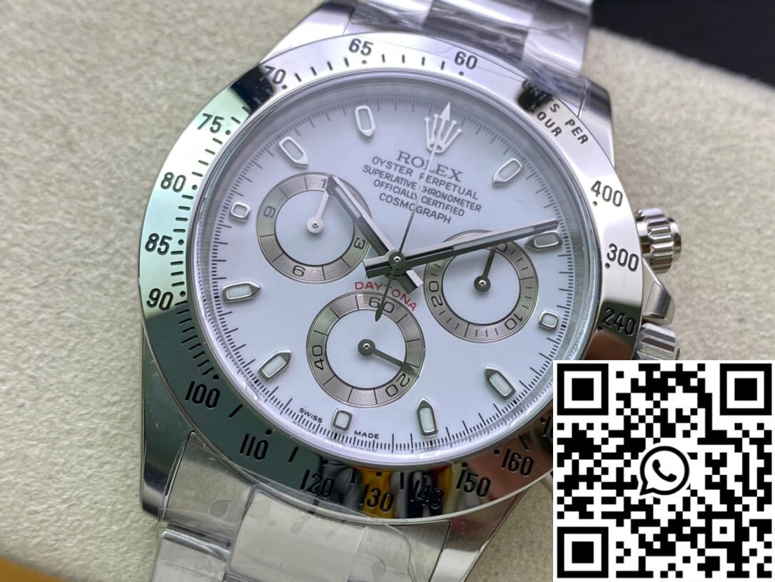 Rolex Cosmograph Daytona 116520LN Clean Factory White Dial SunProtective 1129
