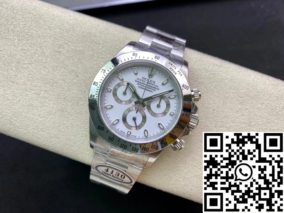 Rolex Cosmograph Daytona 116520LN Clean Factory White Dial SunProtective 1129