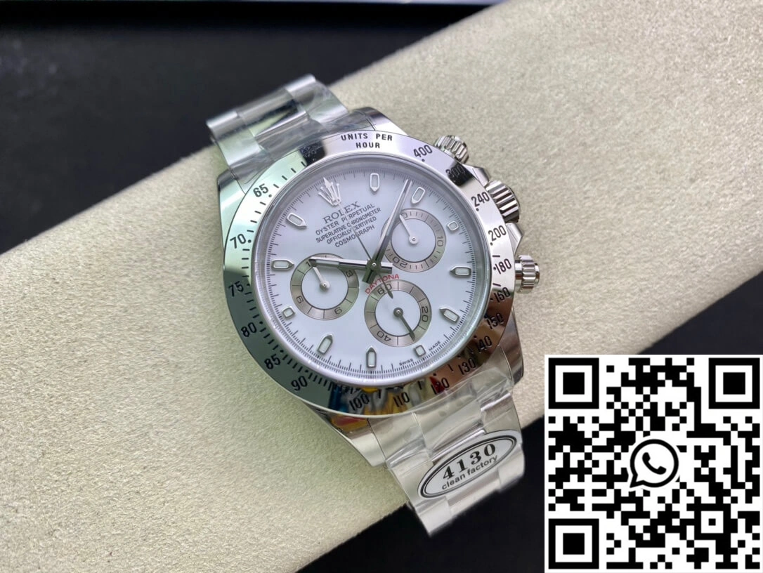 Rolex Cosmograph Daytona 116520LN Clean Factory White Dial SunProtective 1129