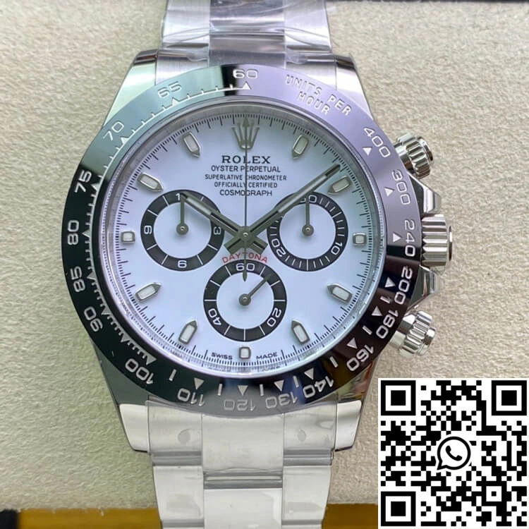 Durable Rolex Cosmograph Daytona M116500LN-0001 Clean Factory White Dial 1127