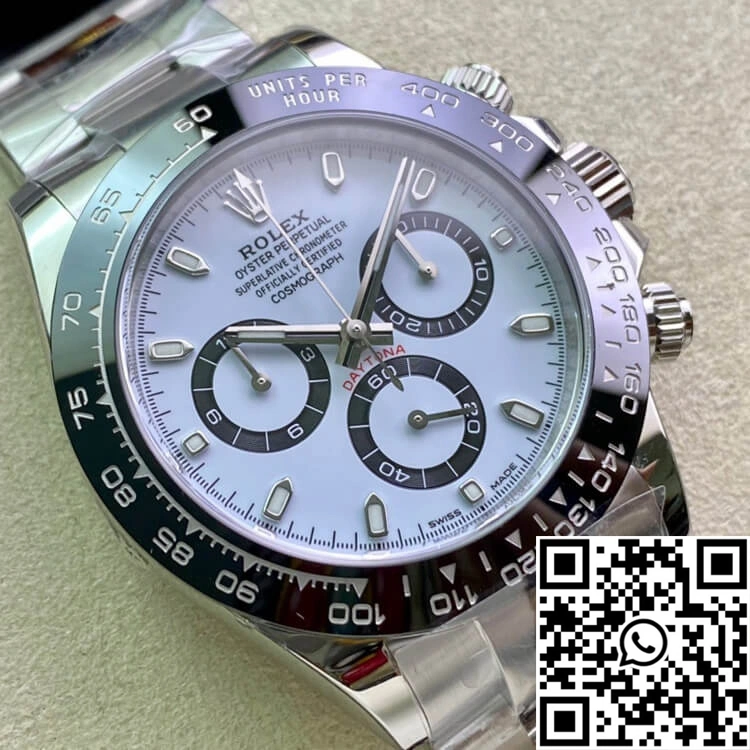 Durable Rolex Cosmograph Daytona M116500LN-0001 Clean Factory White Dial 1127