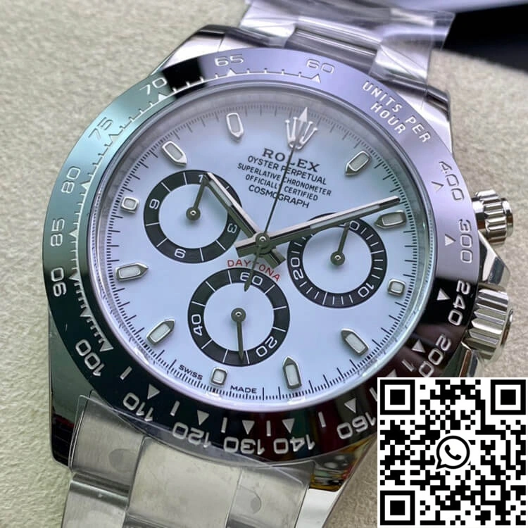 Durable Rolex Cosmograph Daytona M116500LN-0001 Clean Factory White Dial 1127