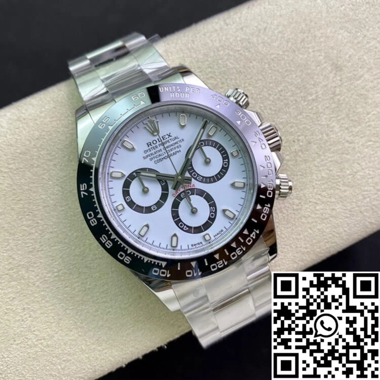 Durable Rolex Cosmograph Daytona M116500LN-0001 Clean Factory White Dial 1127