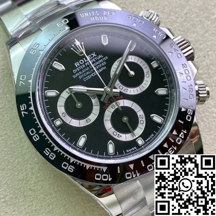 SmoothTexture Rolex Cosmograph Daytona M116500LN-0002 Clean Factory Black Dial 1122