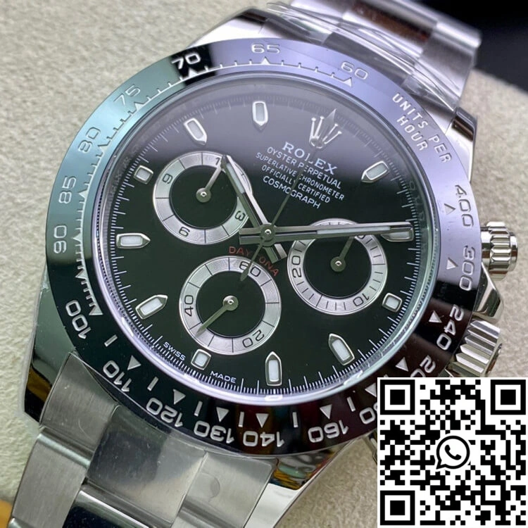 SmoothTexture Rolex Cosmograph Daytona M116500LN-0002 Clean Factory Black Dial 1122
