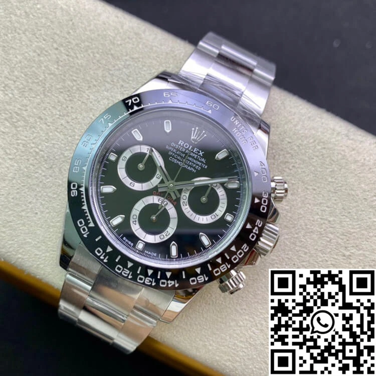 SmoothTexture Rolex Cosmograph Daytona M116500LN-0002 Clean Factory Black Dial 1122