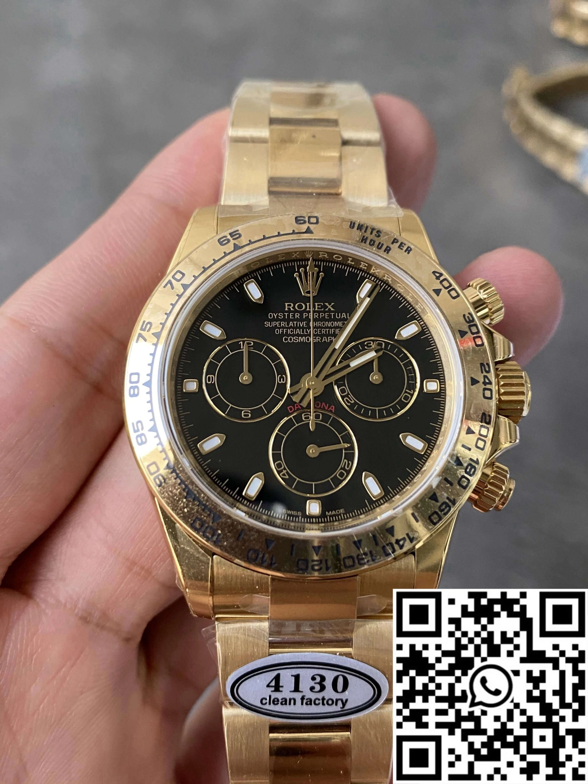 Rolex Cosmograph Daytona M116508-0004 Clean Factory Gold Case FastDry 1033