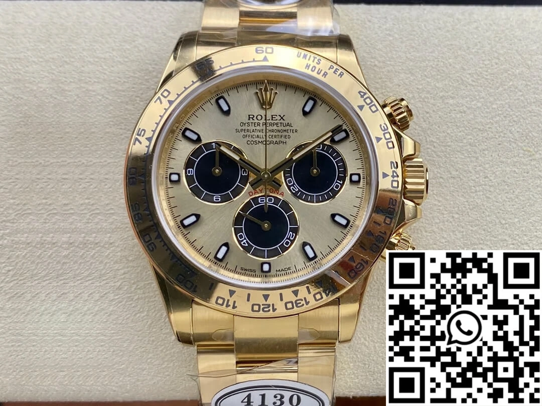 Compact Rolex Cosmograph Daytona M116508-0014 Clean Factory Champagne Dial 1099
