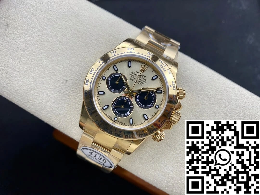 Compact Rolex Cosmograph Daytona M116508-0014 Clean Factory Champagne Dial 1099