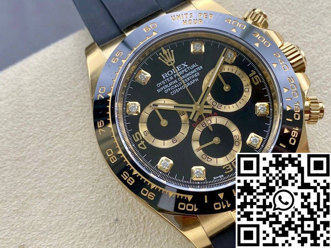 Rolex Cosmograph Daytona M116518ln-0078 Clean Factory Rubber Strap Youthful 1039