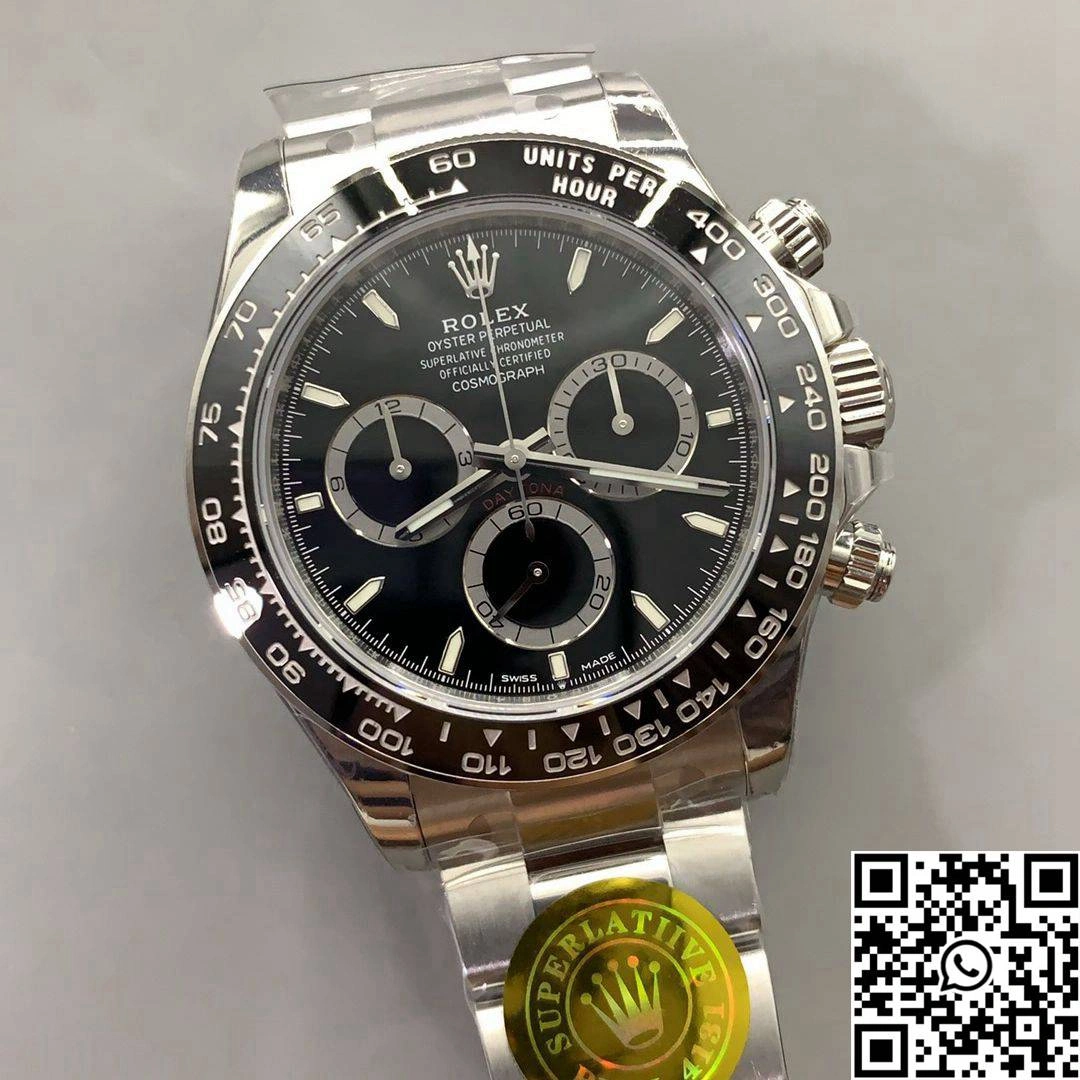 Lightweight Rolex Cosmograph Daytona M126500LN-0002 VS Factory 4131 Movement Black Bezel 1076