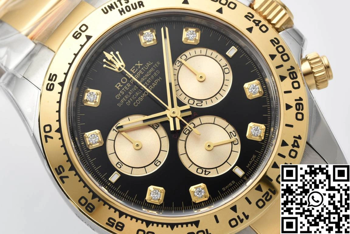 Rolex Cosmograph Daytona M126503 Clean Factory Gold Bezel Diamond Hourmarker Original 1083