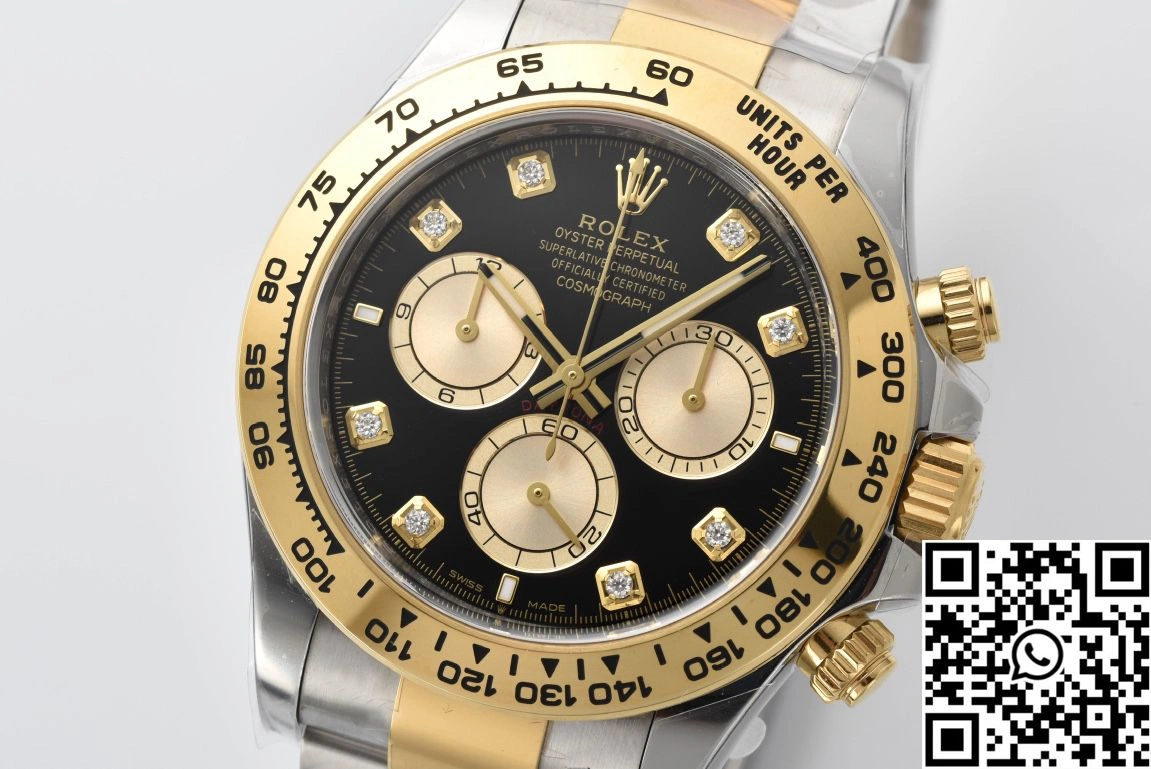 Rolex Cosmograph Daytona M126503 Clean Factory Gold Bezel Diamond Hourmarker Original 1083