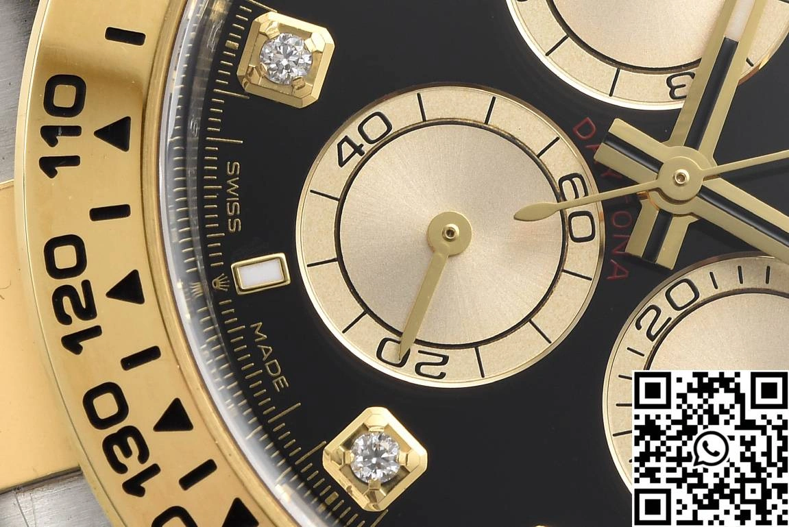 Rolex Cosmograph Daytona M126503 Clean Factory Gold Bezel Diamond Hourmarker Original 1083