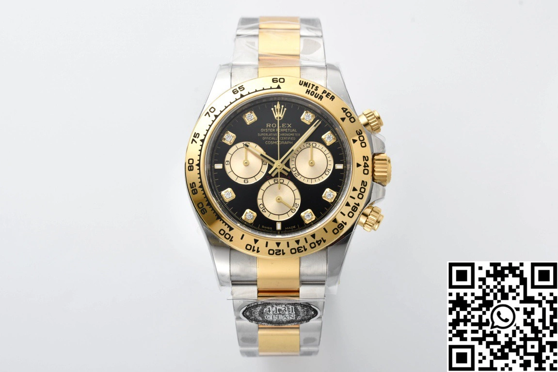 Rolex Cosmograph Daytona M126503 Clean Factory Gold Bezel Diamond Hourmarker Original 1083