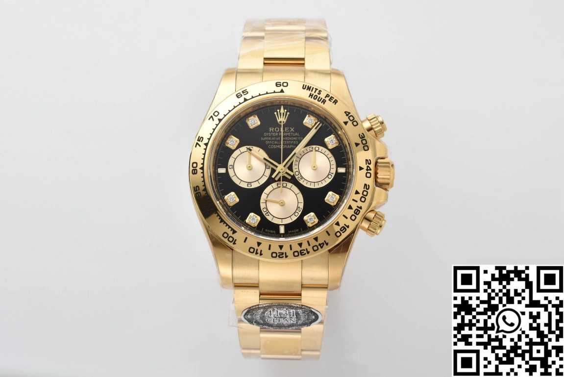 Rolex Cosmograph Daytona M126508 Clean Factory Gold Bezel Diamond Hourmarker Neat 1053