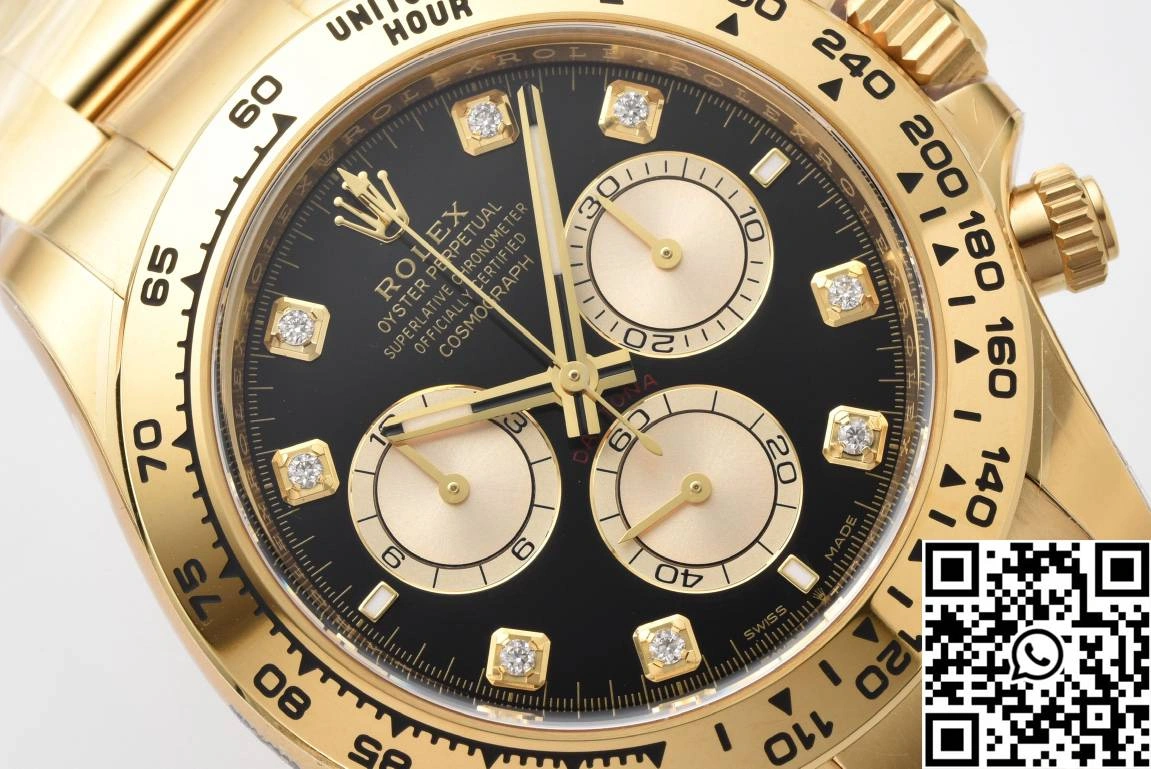 Rolex Cosmograph Daytona M126508 Clean Factory Gold Bezel Diamond Hourmarker Neat 1053