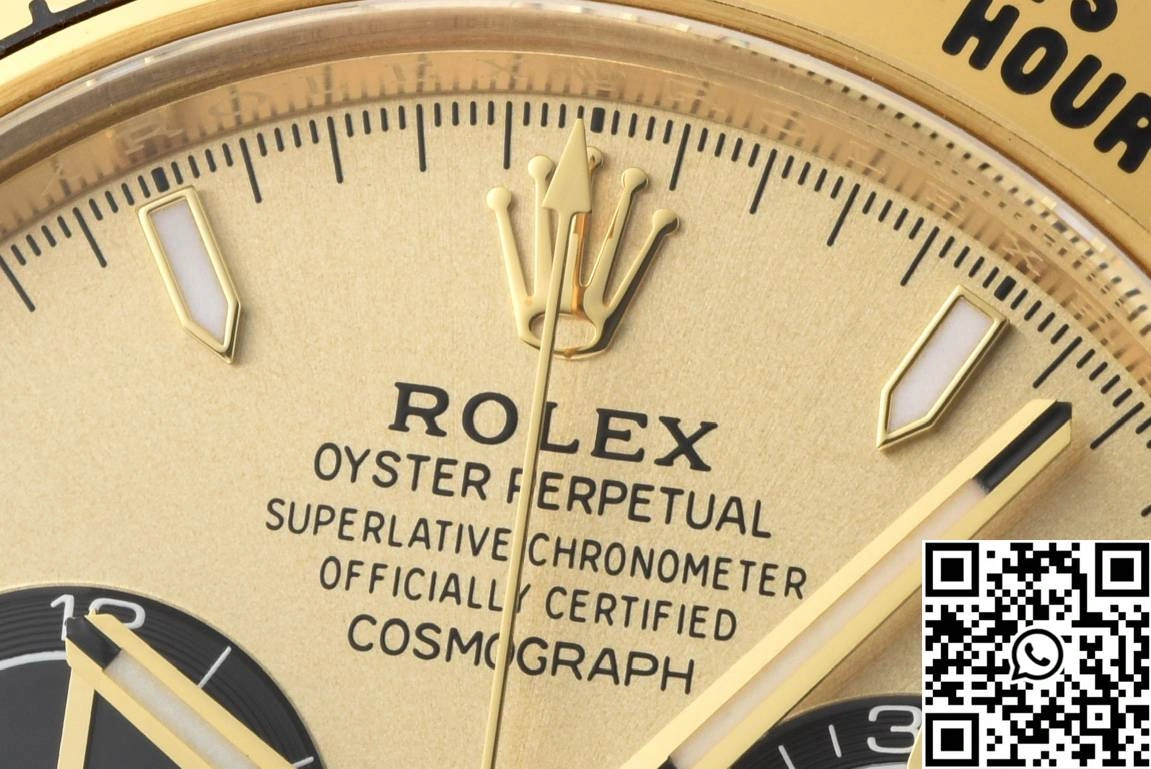 Rolex Cosmograph Daytona M126508 Clean Factory Gold Bezel Lightweight 1084