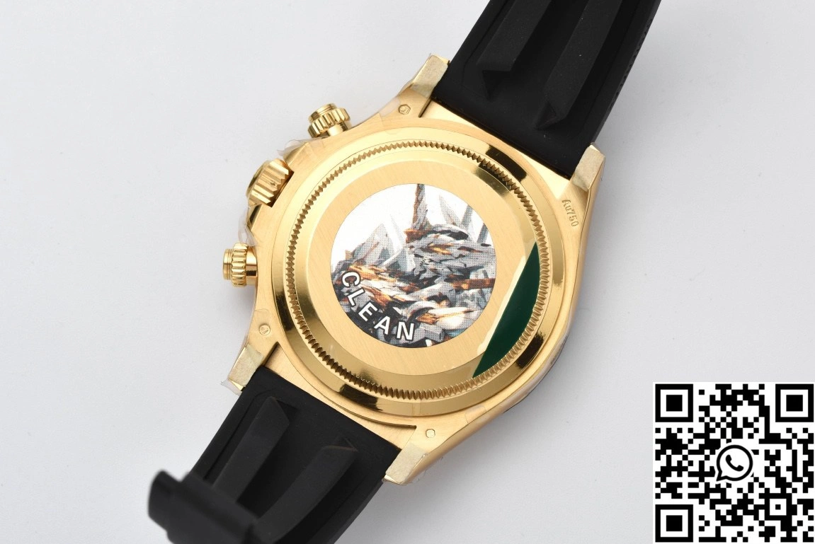TopPick Rolex Cosmograph Daytona M126518 Clean Factory Black Bezel Yellow Dial 1094