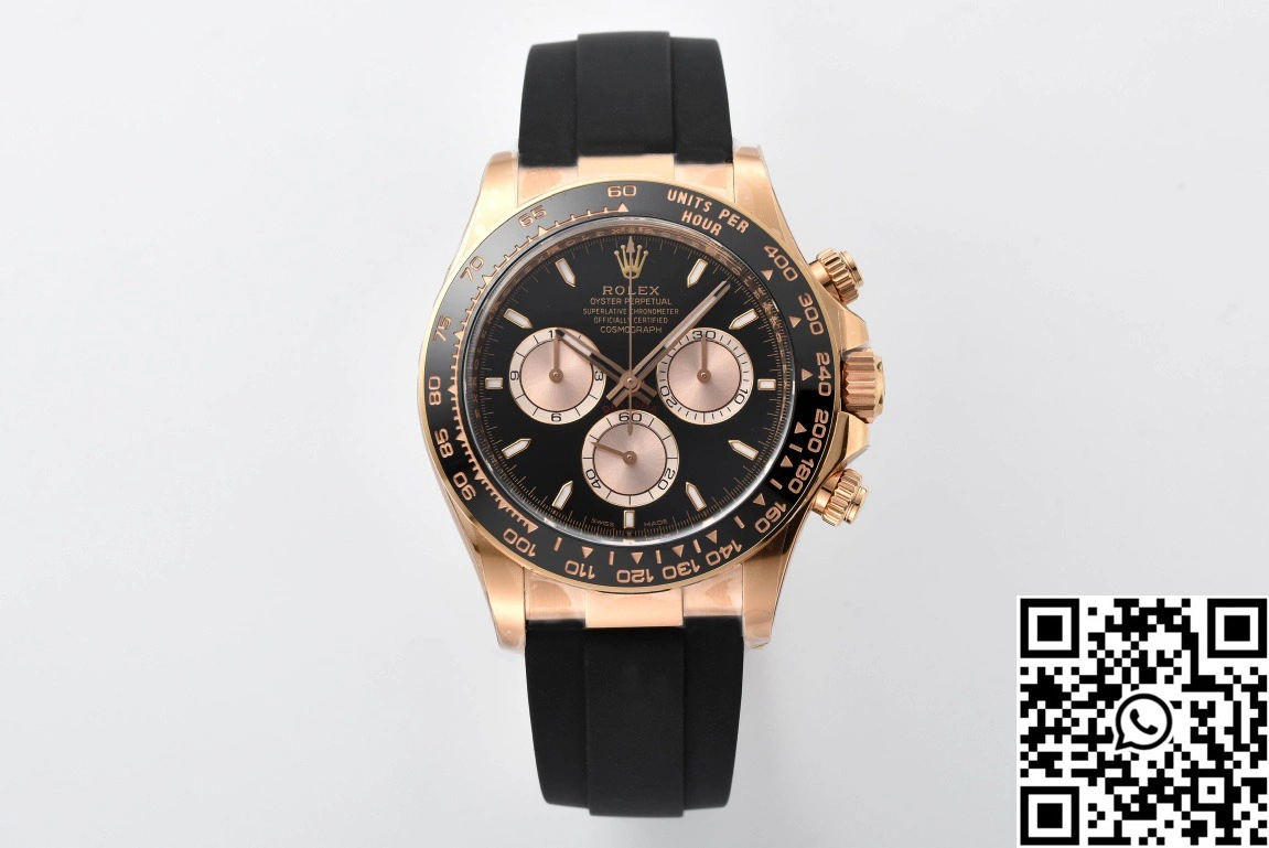 QuickDry Rolex Cosmograph Daytona M126518 Clean Factory Black Bezel 1138