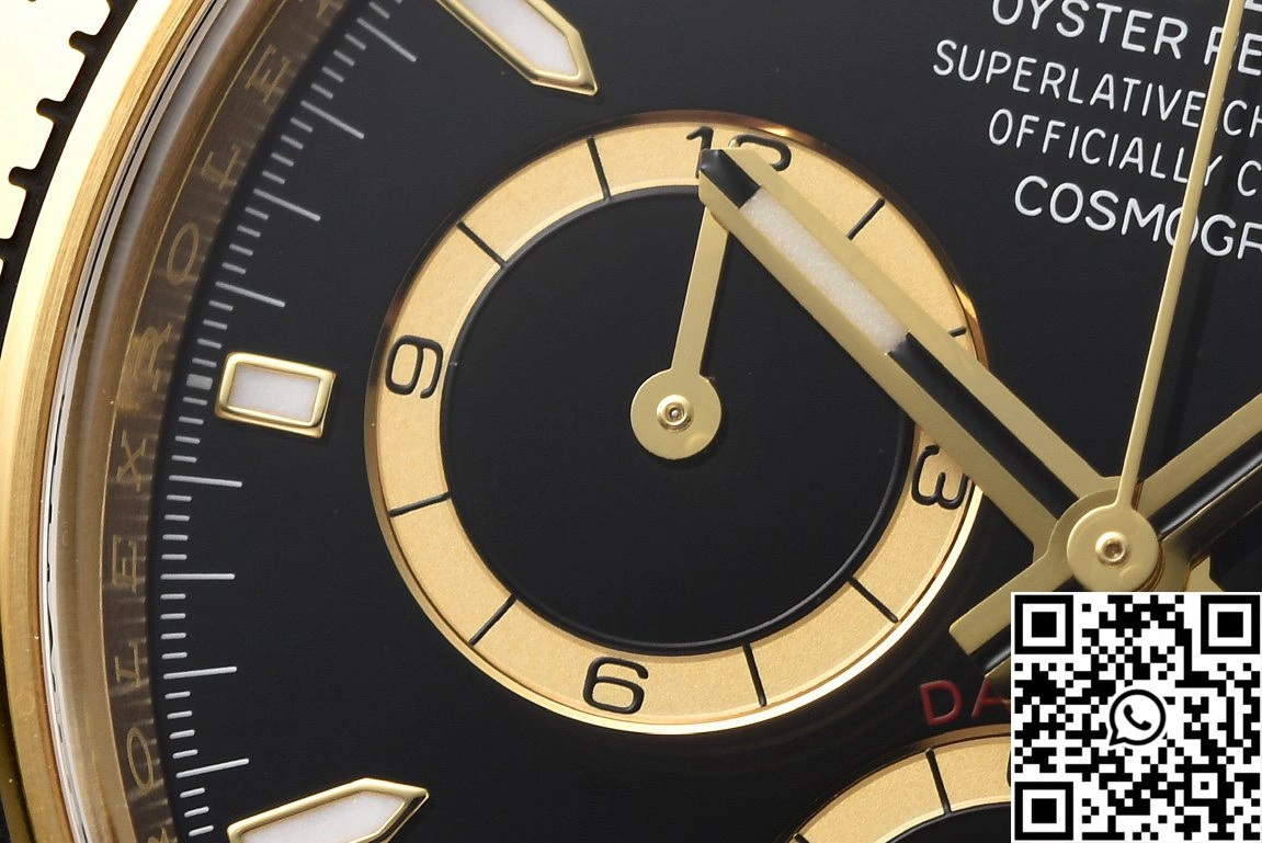 QuickDry Rolex Cosmograph Daytona M126518 Clean Factory Black Bezel 1138