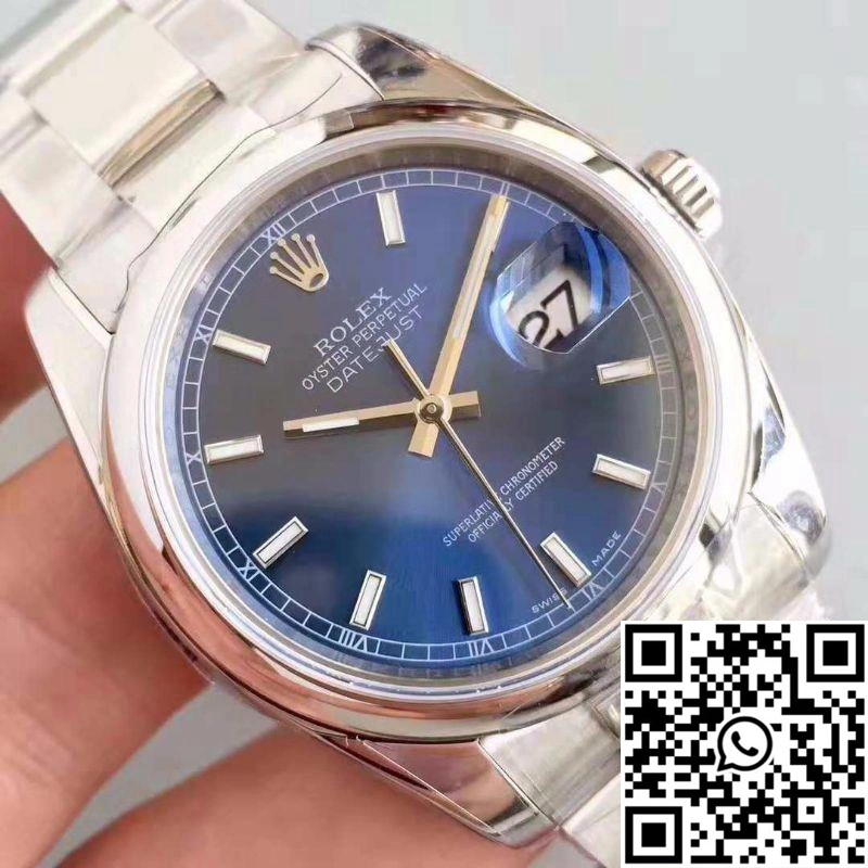 Upgraded Rolex Datejust 116200 36MM AR Factory Blue Dial 733