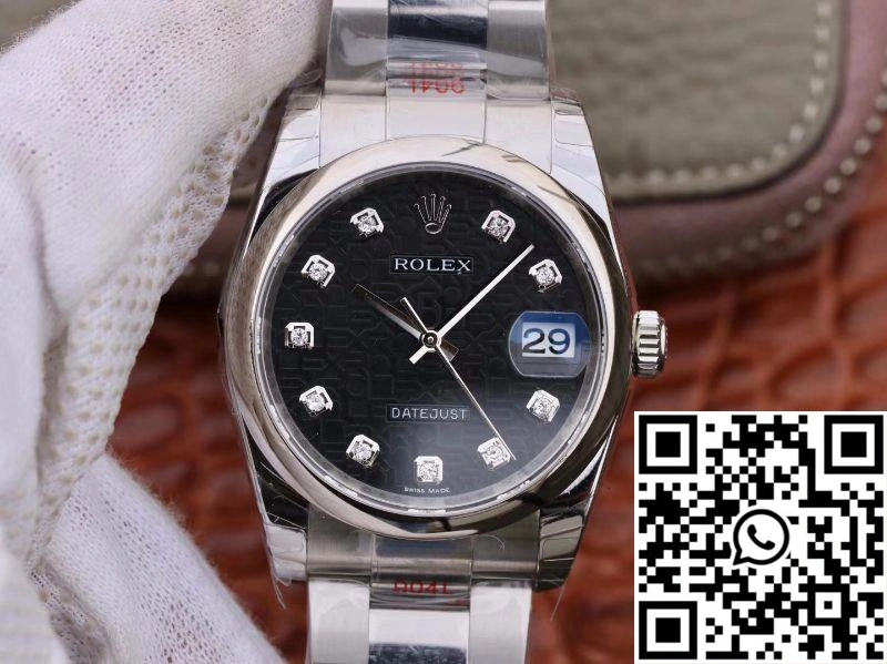 SmoothTexture Rolex Datejust 116200 36mm DJ Factory Black Dial 730