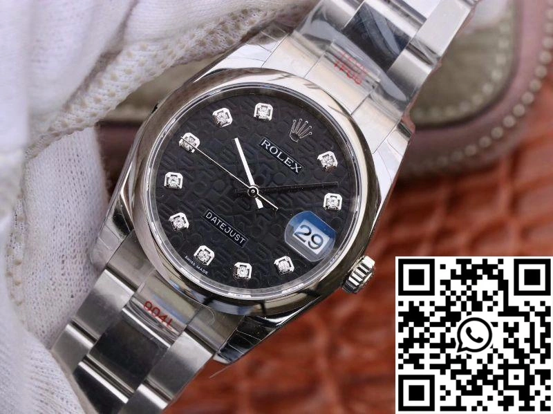 SmoothTexture Rolex Datejust 116200 36mm DJ Factory Black Dial 730